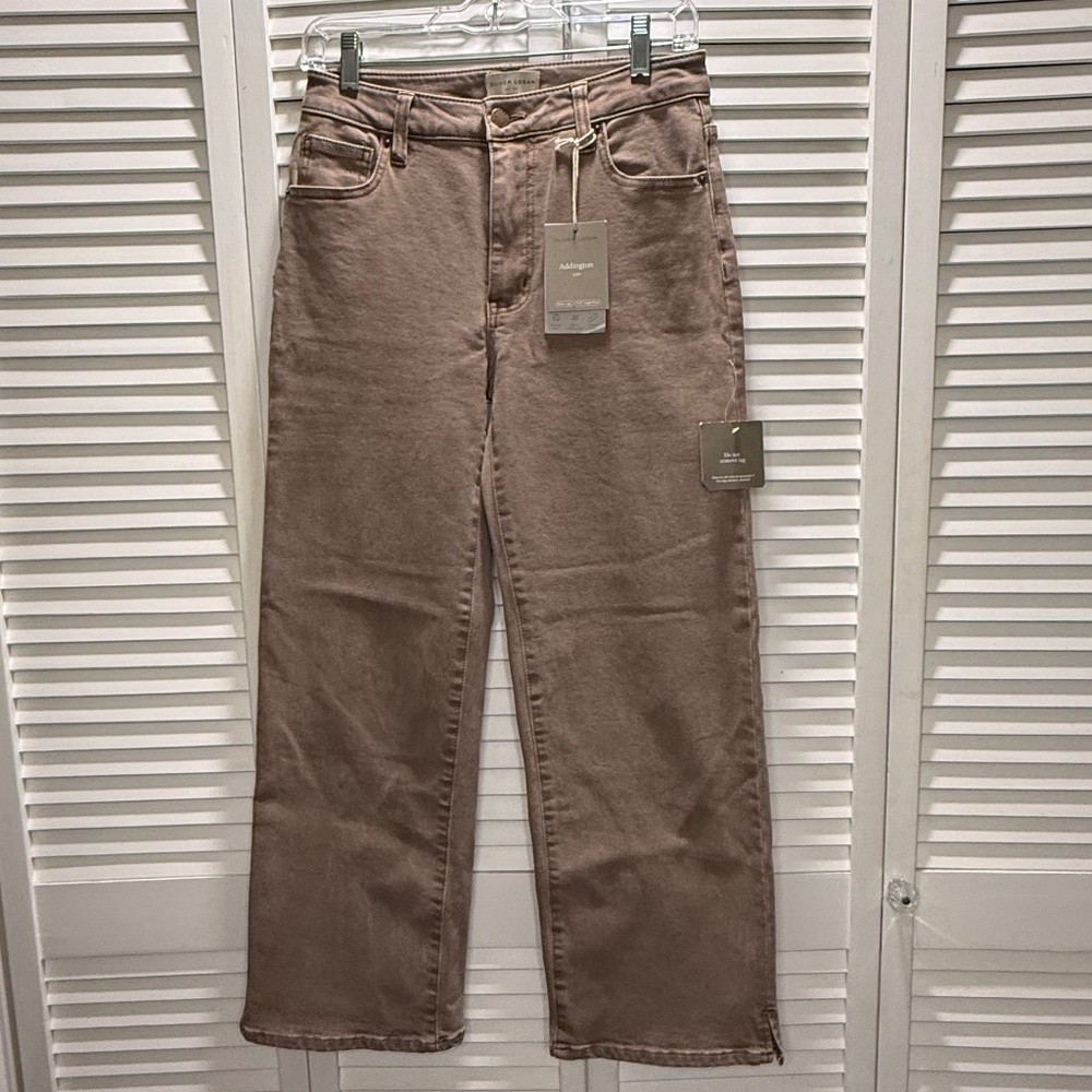 Oliver Logan, Addington Wide Leg Jean, Brown Overdye, Sz 2/26, NWT